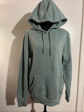 Primark Men's Sage Green Hooded Pullover